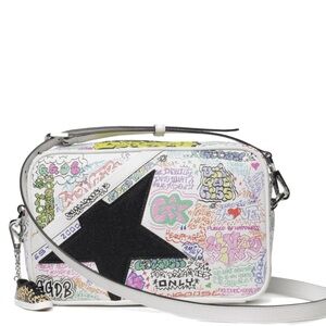 Golden Goose White Graffiti Star Bag / Purse